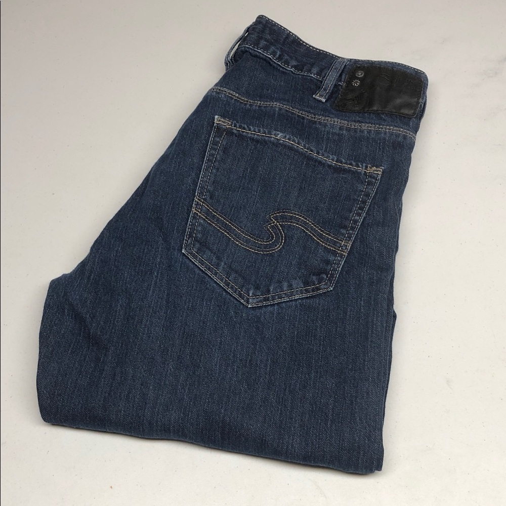 MENS SILVER GORDIE TAPER STRAIGHT LEG JEANS 32x32 ⭐️